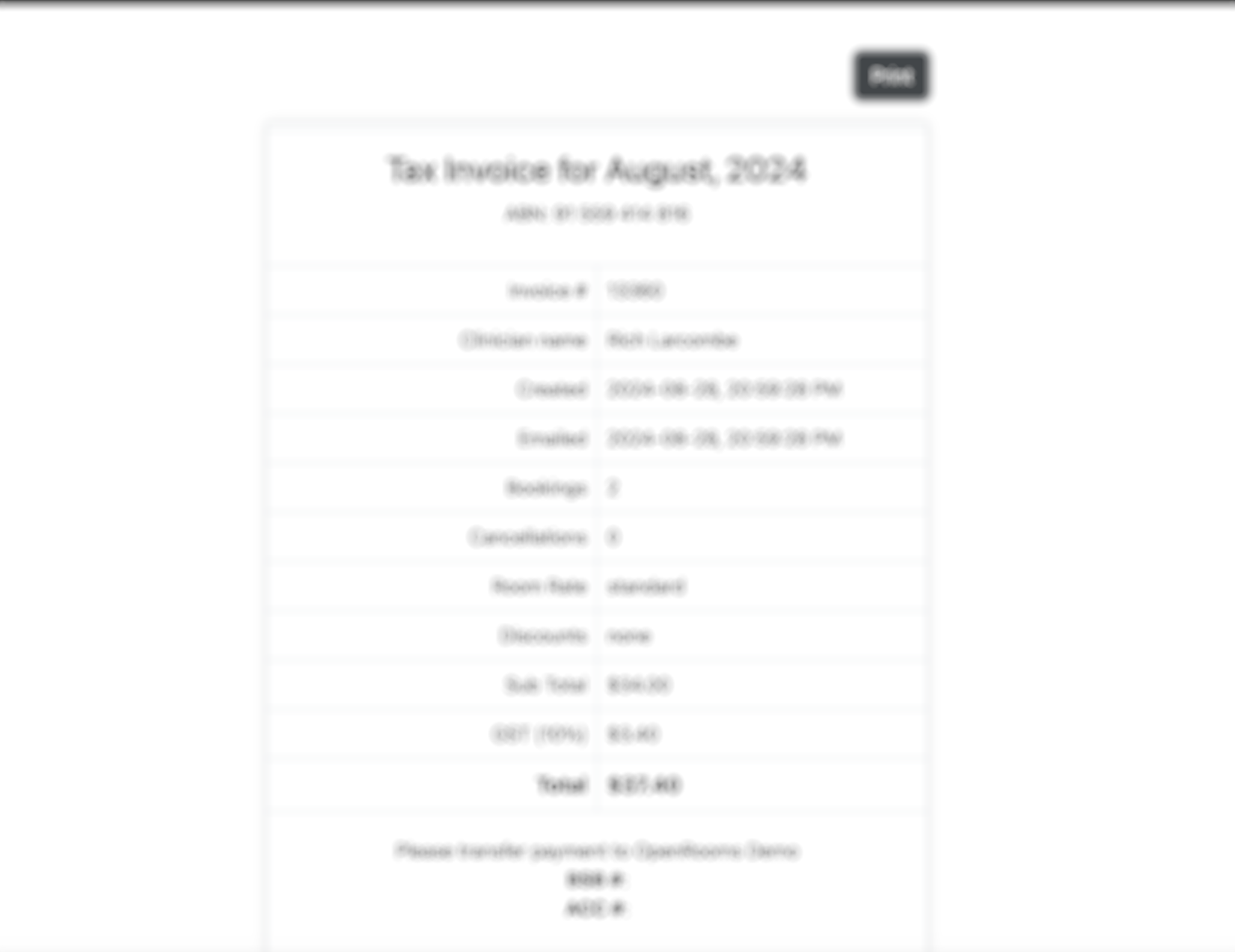 Automatic invoicing